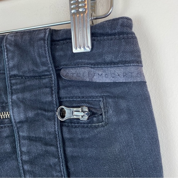 Stella McCartney Y2K Low-Rise Super Skinny Distressed Faded Black Jeans - Picture 7 of 12